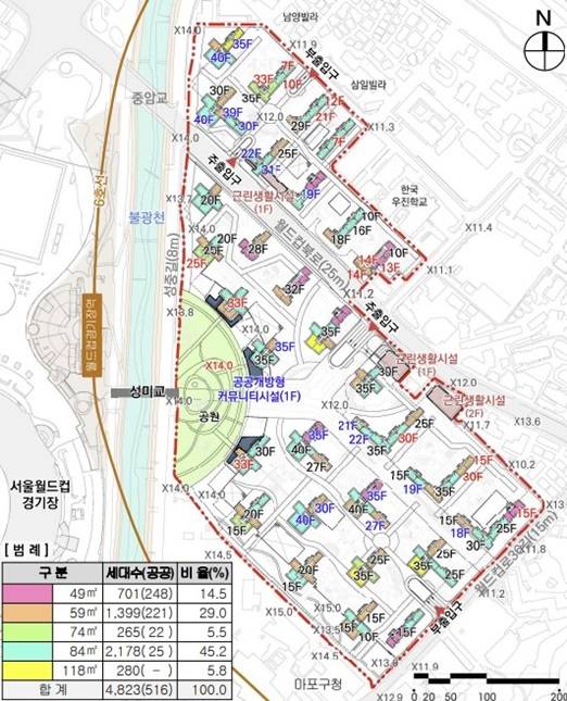 성산시영아파트 배치도 /자료=서울시