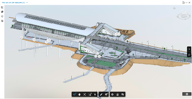 현대건설 파나마 메트로 3호선 3D 모델링(사진 제공=오토데스크)