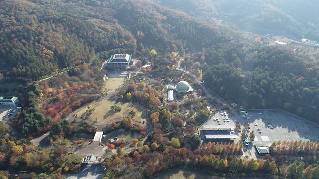 [홍성=뉴시스] 세종시 금남면에 위치한 충남도 산림자원연구소와 수목원 전경.  *재판매 및 DB 금지