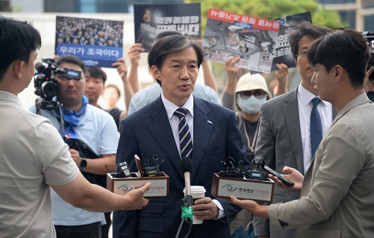 조국 조국혁신당 대표가 31일 전주지방검찰청에 출석하는 모습. 사진=뉴시스