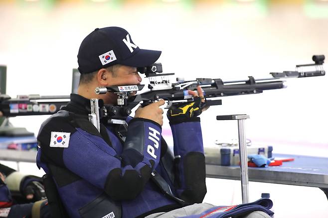 2024 패럴림픽에서 한국의 두 번째 금메달 주인공이 된 박진호.(대한장애인체육회 제공)