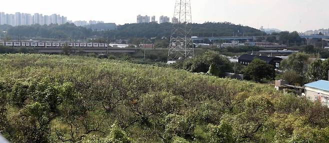 3기 신도시로 조성될 경기도 남양주시 일대 전경. [매경DB]