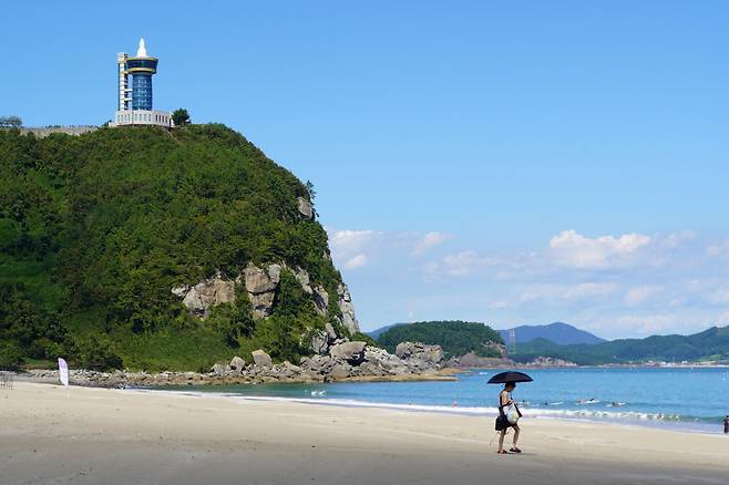 고흥 남열 서핑해변 30일 오후 모습