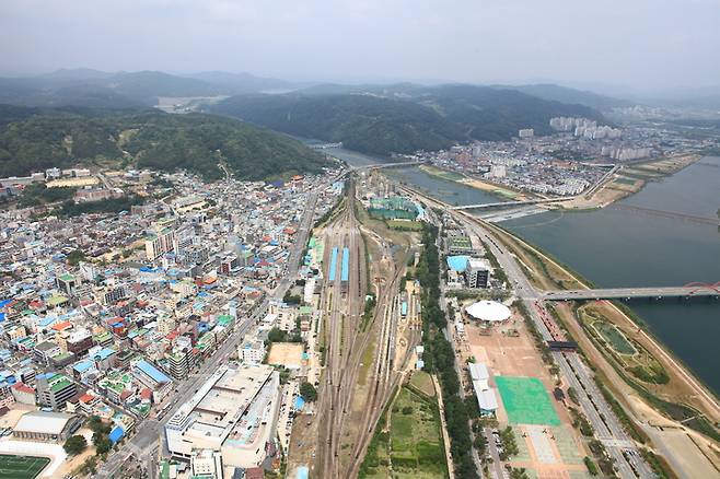 옛 안동역 일원 전경 (사진=안동시 제공) *재판매 및 DB 금지