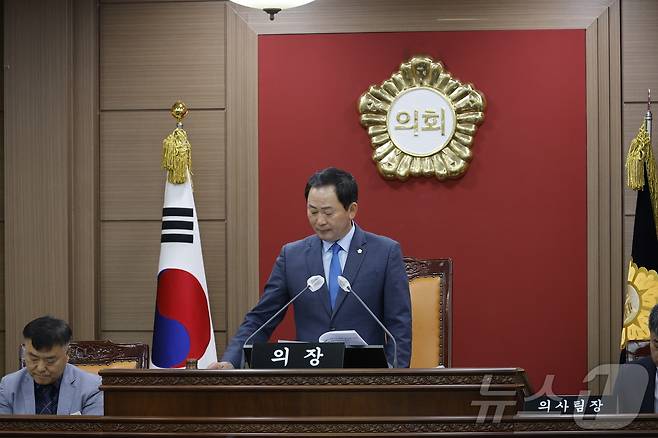 2일 장종민 전북자치도 임실군의장이 제340회 임시회 개회를 선언하고 있다.(의회제공)2024.9.2/뉴스1