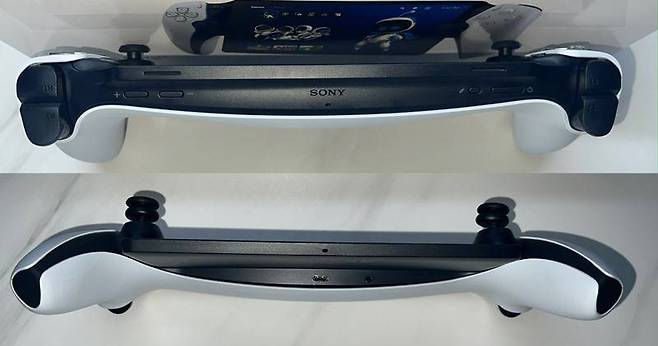 플레이스테이션 포탈 상부와 뒷면 하부