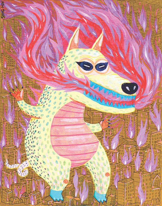 캔버스에 아크릴(32×41㎝)