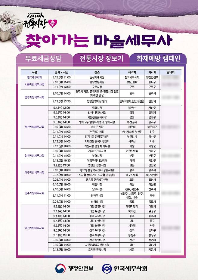 찾아가는 마을세무사 홍보이미지. 한국세무사회 제공