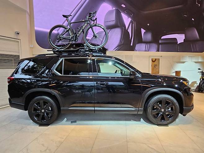 혼다 파일럿 블랙에디션 측면. ⓒ데일리안 정진주 기자