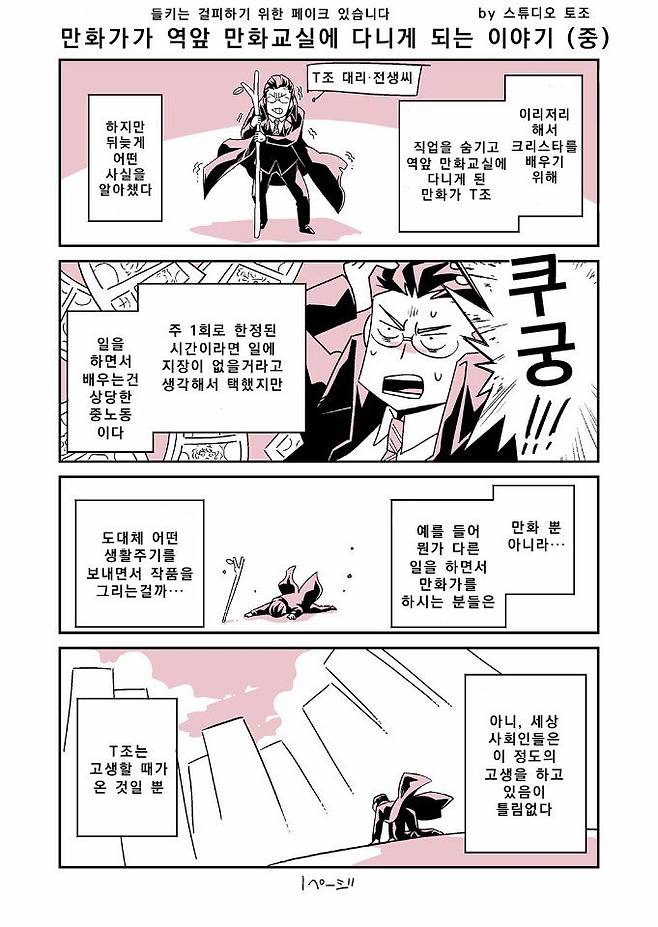 정체를 숨기고 만화학원에 간 프로만화가.manhwa