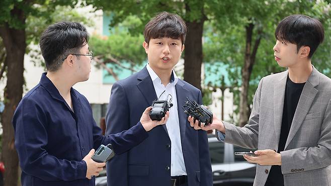 박재일 서울대병원 전공의 대표 경찰 출석 [사진 제공: 연합뉴스]