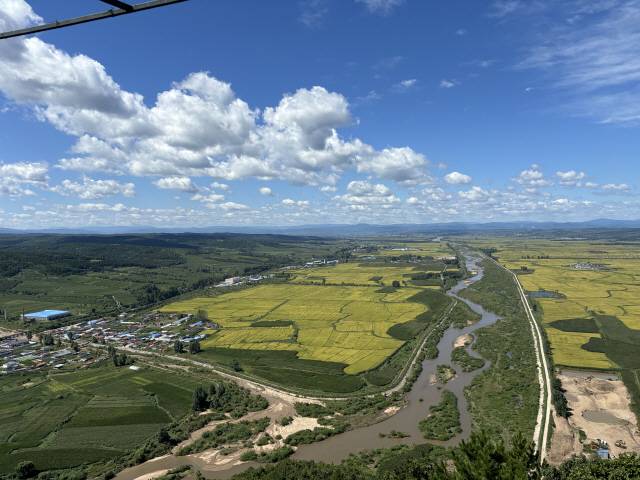 일송정에서 내려다 본 해란강