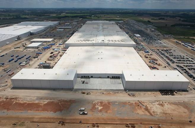 포드와 SK온의 합작사 블루오벌SK가 미국 켄터키주에 건설 중인 합작 공장 [블루오벌SK]