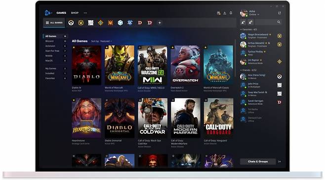 블리자드 게임 플랫폼 배틀넷. /사진=블리자드엔터테인먼트
