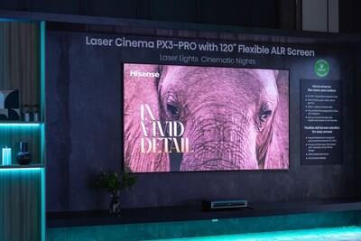 Hisense Laser Cinema PX3 PRO is the first "Designed for Xbox" Ultra Short Throw projector (PRNewsfoto/Hisense)