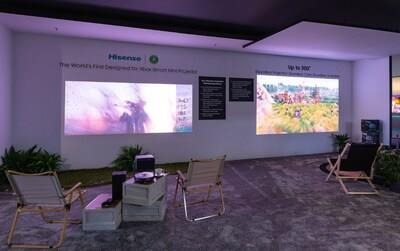 Hisense Laser Smart Mini Projector C2 Ultra delivers a next-level immersive large screen gaming experience on Xbox (PRNewsfoto/Hisense)