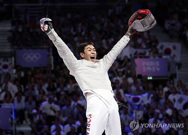 파리 올림픽 당시 도경동의 모습 [연합뉴스 자료사진]