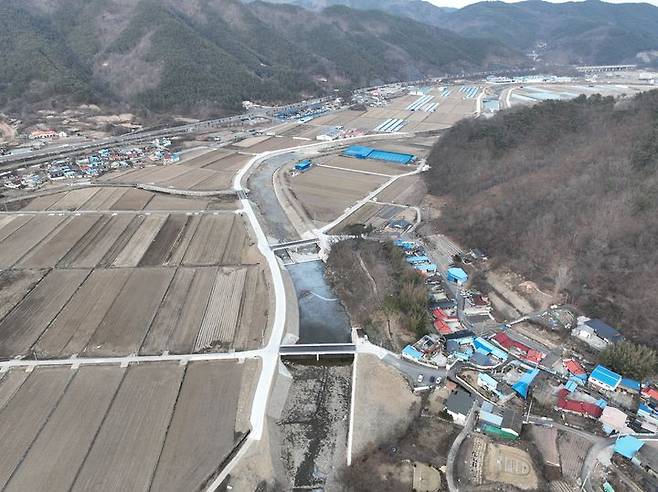 재해위험개선지구 대상인 경남 의령군 봉두지구 위치.(사진=경남도 제공) 2024.09.09. *재판매 및 DB 금지