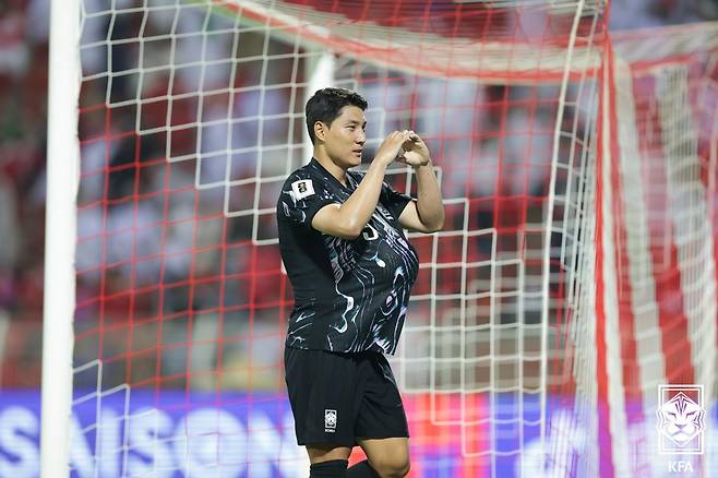 주민규(대한민국 남자 축구대표팀). 대한축구협회 제공