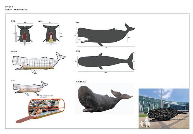 [부산=뉴시스] 유엔 플라스틱 협약 INC-5 상징 조형물 '고래' (그림=부산시 제공) 2024.09.11. photo@newsis.com *재판매 및 DB 금지