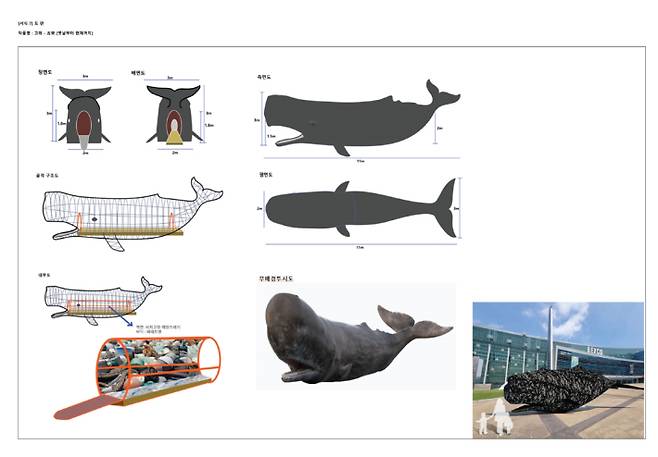 오는 11월 부산에서 열리는 '유엔 플라스틱 협약 INC-5' 상징 조형물로 '고래'가 선정됐다. 부산시 제공