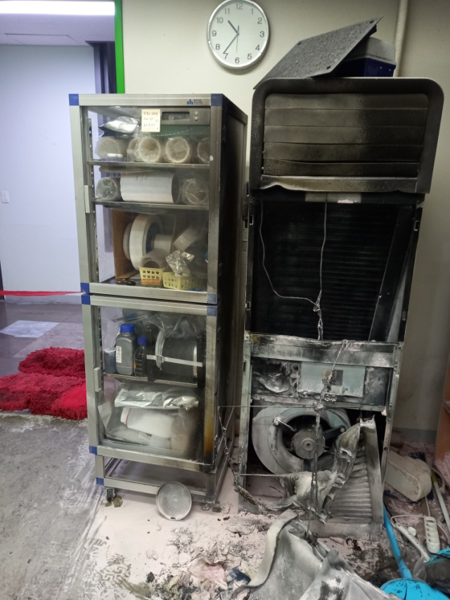 ▲ DGIST 연구실 실험 중 화재 ⓒ 대구소방안전본부