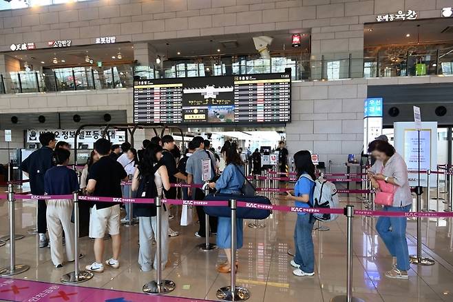 김포공항 국내선 터미널 모습