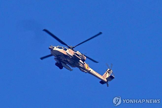 이스라엘군 헬기 [AFP 연합뉴스 자료사진. 재판매 및 DB 금지]