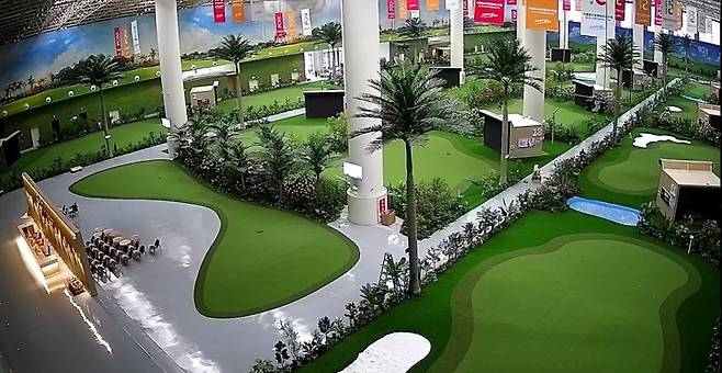 골프존 시티골프 차이나오픈이 열리는 경기장 전경.