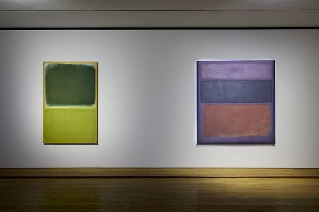 로스코 전시 전경.