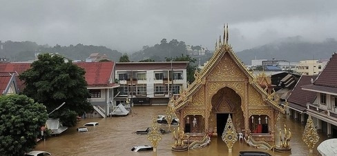 ▲ 침수된 태국 사원 [연합뉴스]