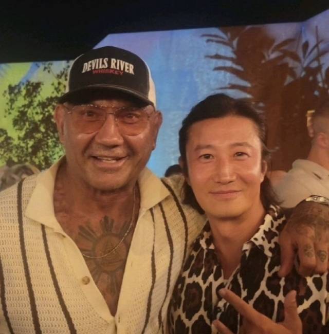 할리우드 배우 데이브 바티스타와 배우 이훈 '더 킬러스 게임'/이고이엔티