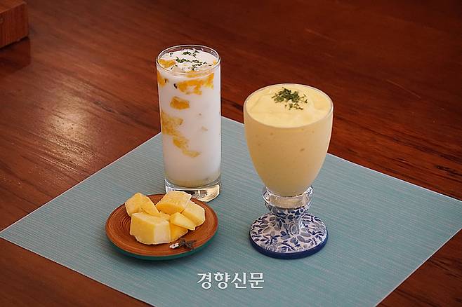 망고스무디. 노정연 기자