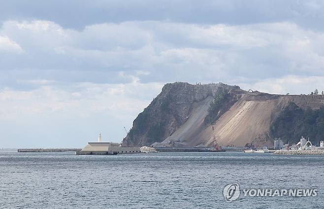 건설 중인 울릉공항 [연합뉴스 자료 사진]