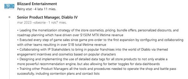 - 현재는 삭제된 블리자드 디아블로4 매출 관련 내용(출처: 게임프레셔)