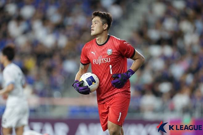 가와사키 프론탈레의 주전 골키퍼 정성룡. (한국프로축구연맹 제공)