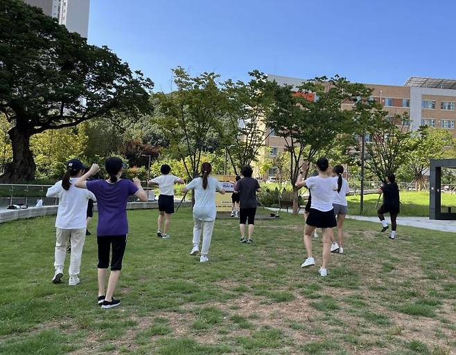 하남시 '실외체조 텐모닝' 프로그램. ＜사진=하남시＞