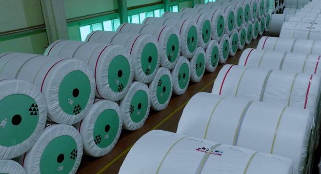 코오롱인더스트리의 타이어코드 제품./코오롱인더스트리 제공