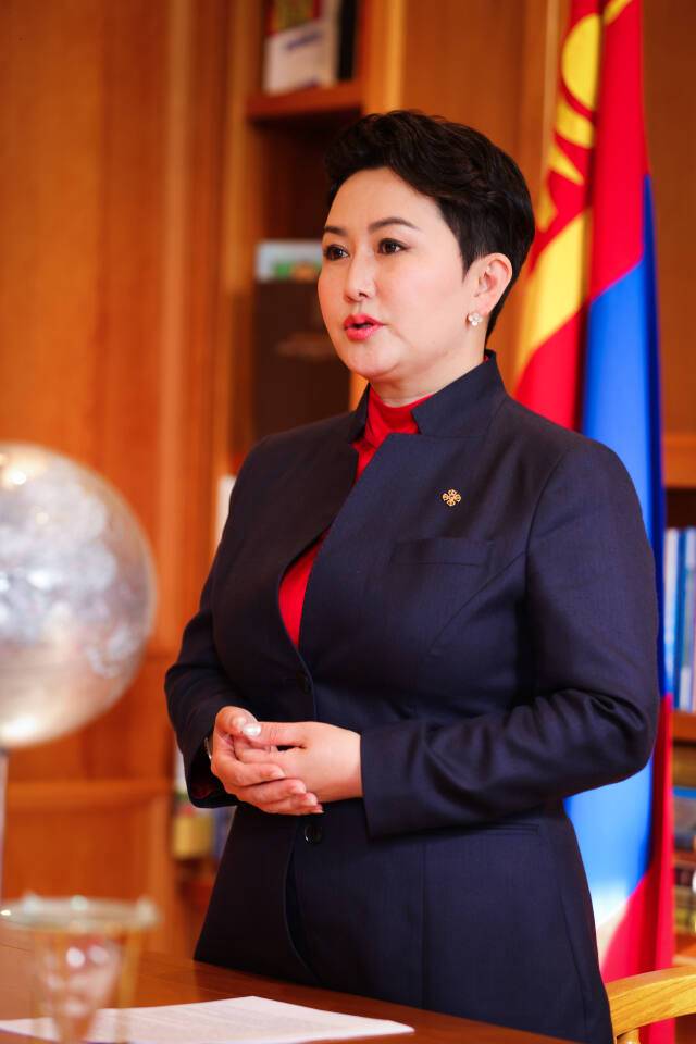 바트뭉흐 바트체첵(Batmunkh Battsetseg) 몽골 외교부장관. 주한몽골대사관 제공