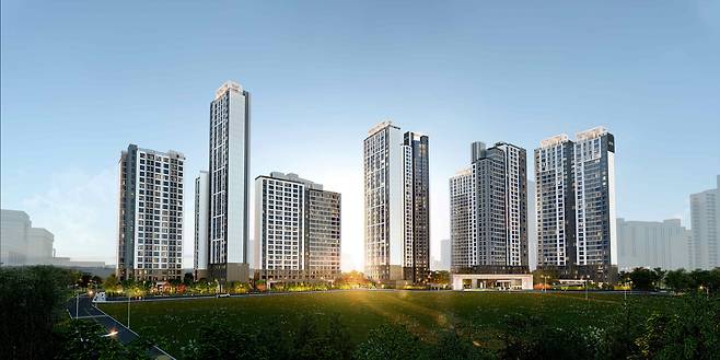 아크로 베스티뉴 단지 투시도. /DL이앤씨