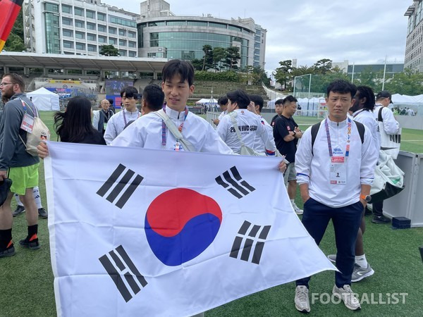 한국 홈리스월드컵 대표팀 주장 김성준. 김희준 기자