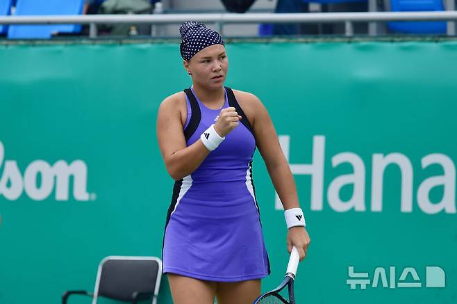 [서울=뉴시스] 러시아의 디아나 슈나이더. (사진=코리아오픈 조직위원회 제공)  *재판매 및 DB 금지