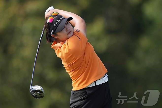 LPGA 투어 시즌 2승에 도전하는 유해란. ⓒ AFP=뉴스1