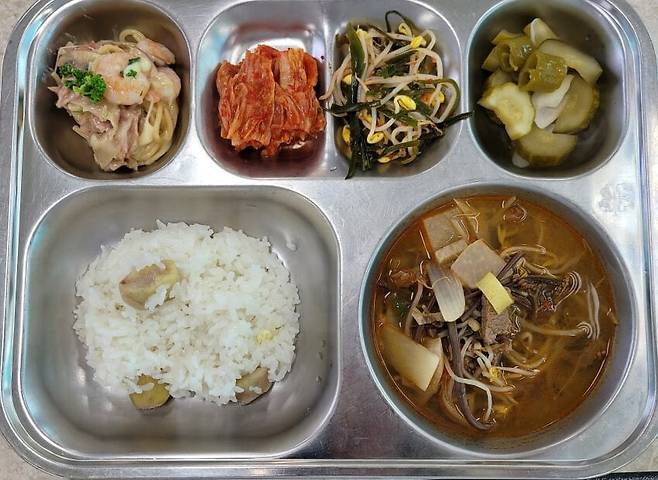 흑백요리사 급식대가님 실제 급식판 사진