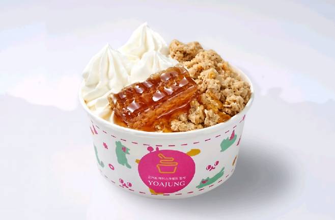 벌집꿀이 올라간 요아정 아이스크림 메뉴 사진. /사진=쿠팡이츠 앱 화면 캡처