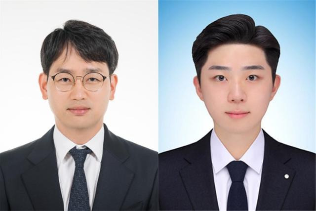 전상은(왼쪽) 교수, 현창완 석사과정생.