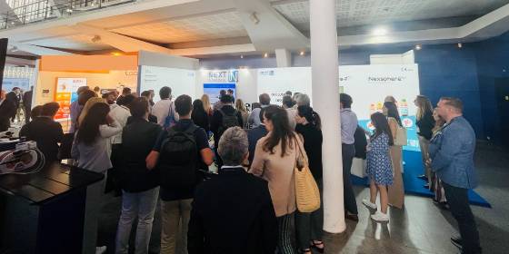 넥스트바이오메디컬 부스 일본 KOL 임상케이스 발표 전경. /사진=넥스트바이오메디컬