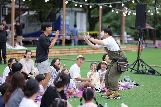 한수원이 22일 경주문화관1918 잔디광장에서 한수원과 함께하는 피크닉페스타를 개최했다. 한수원 제공