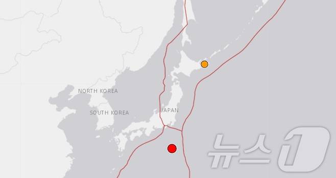 일본 이즈 제도 남쪽 해역에서 24일 오전 8시 14분께 규모 5.6의 지진이 발생했다고 미 지질조사국(USGS)이 밝혔다.(USGS 갈무리).