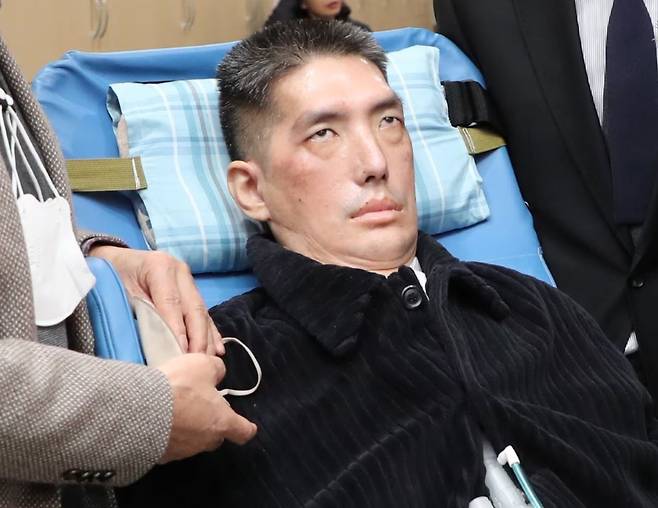 박승일 승일희망재단 공동대표가 작년 12월 13일 루게릭 요양병원 착공식에 참석한 모습. /사진=조선일보